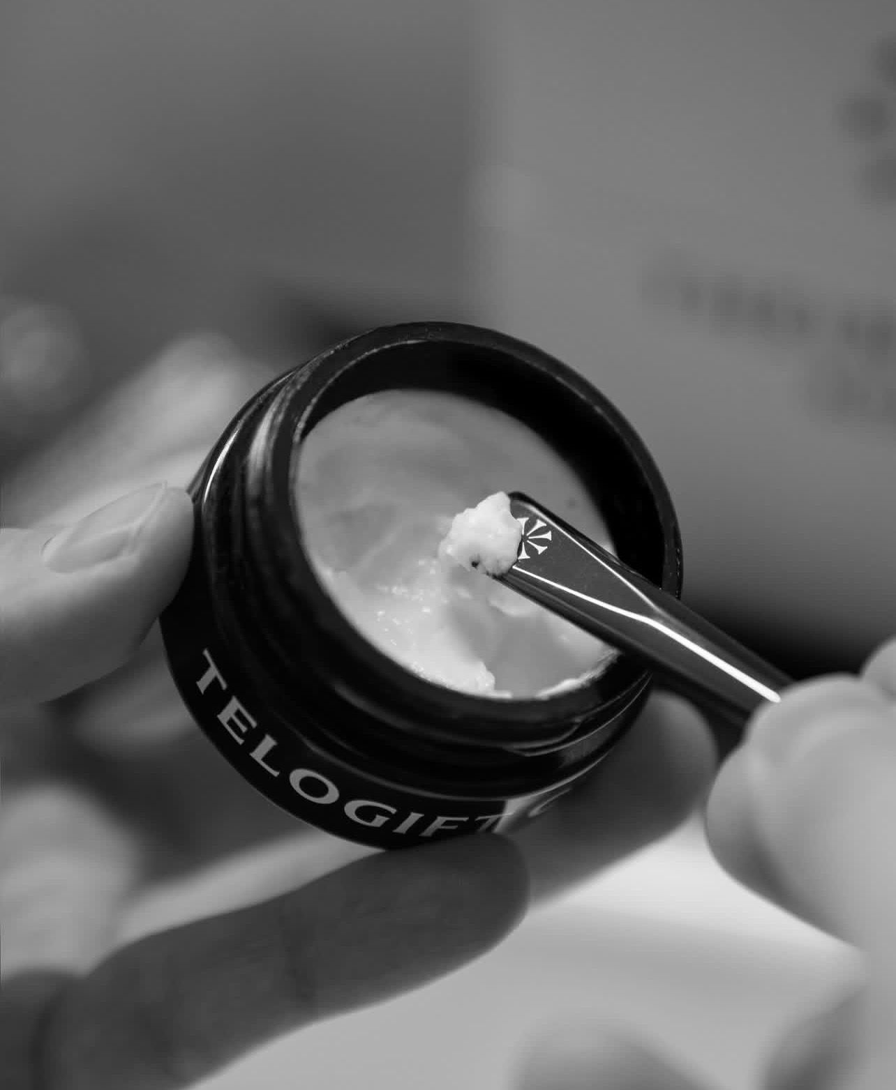 Telogift Cream, applicazione della crema