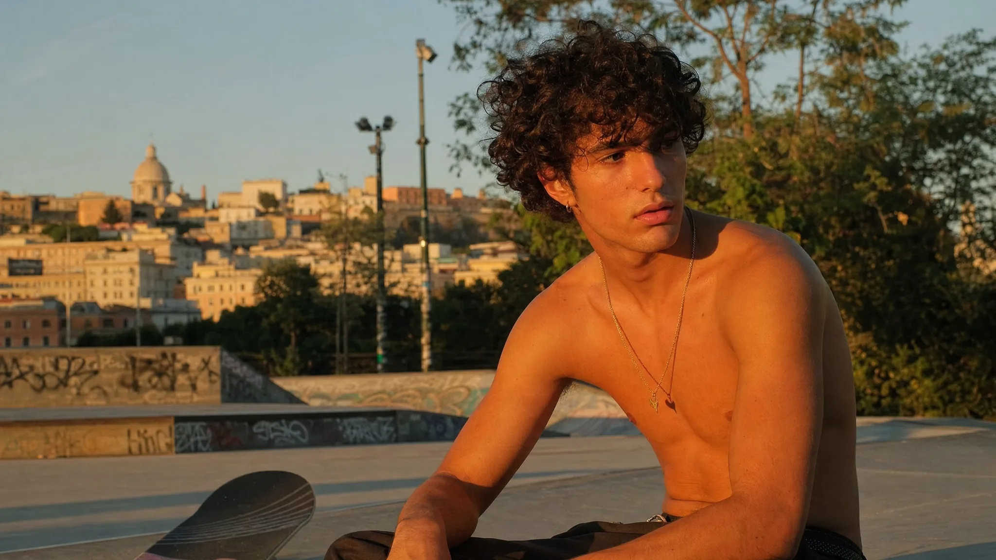 Skatepark al tramonto — l'attitudine estiva Funny Sun