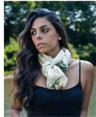 Selva — Foulard in seta, fantasia botanica a foglie, drappeggiato — La Corte dei Foulard, DelixGo