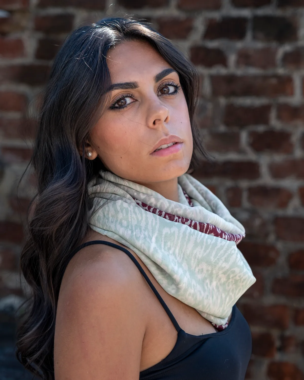 Ghepardo — Foulard in seta, fantasia animalier, ritratto — La Corte dei Foulard, DelixGo