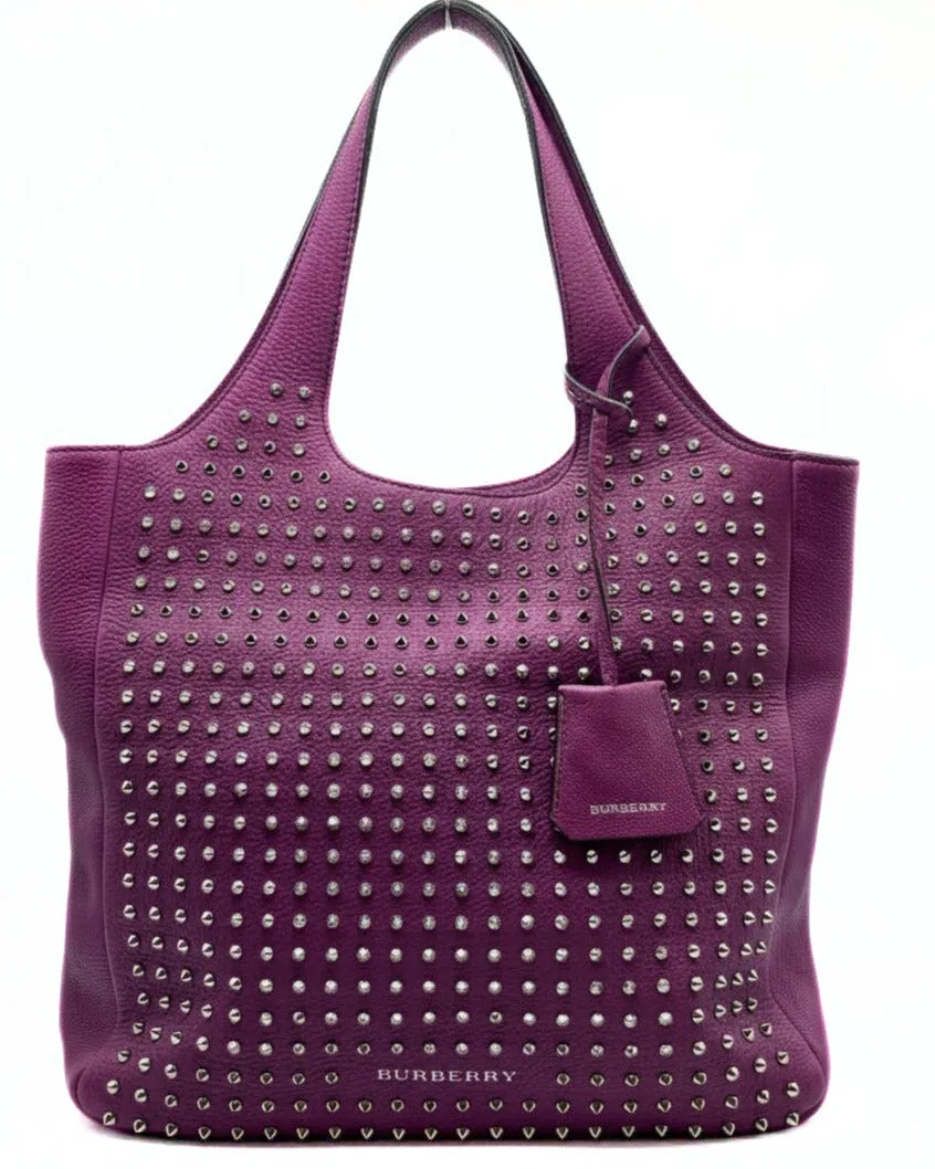 BURBERRY Brit Studded Shopper — DelixGo Luxury Bags