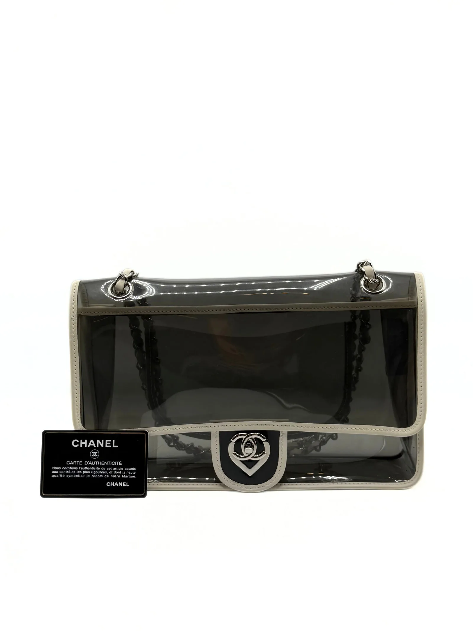 CHANEL Vintage Heart CC Naked Single Flap Bag — DelixGo Luxury Bags, dettaglio