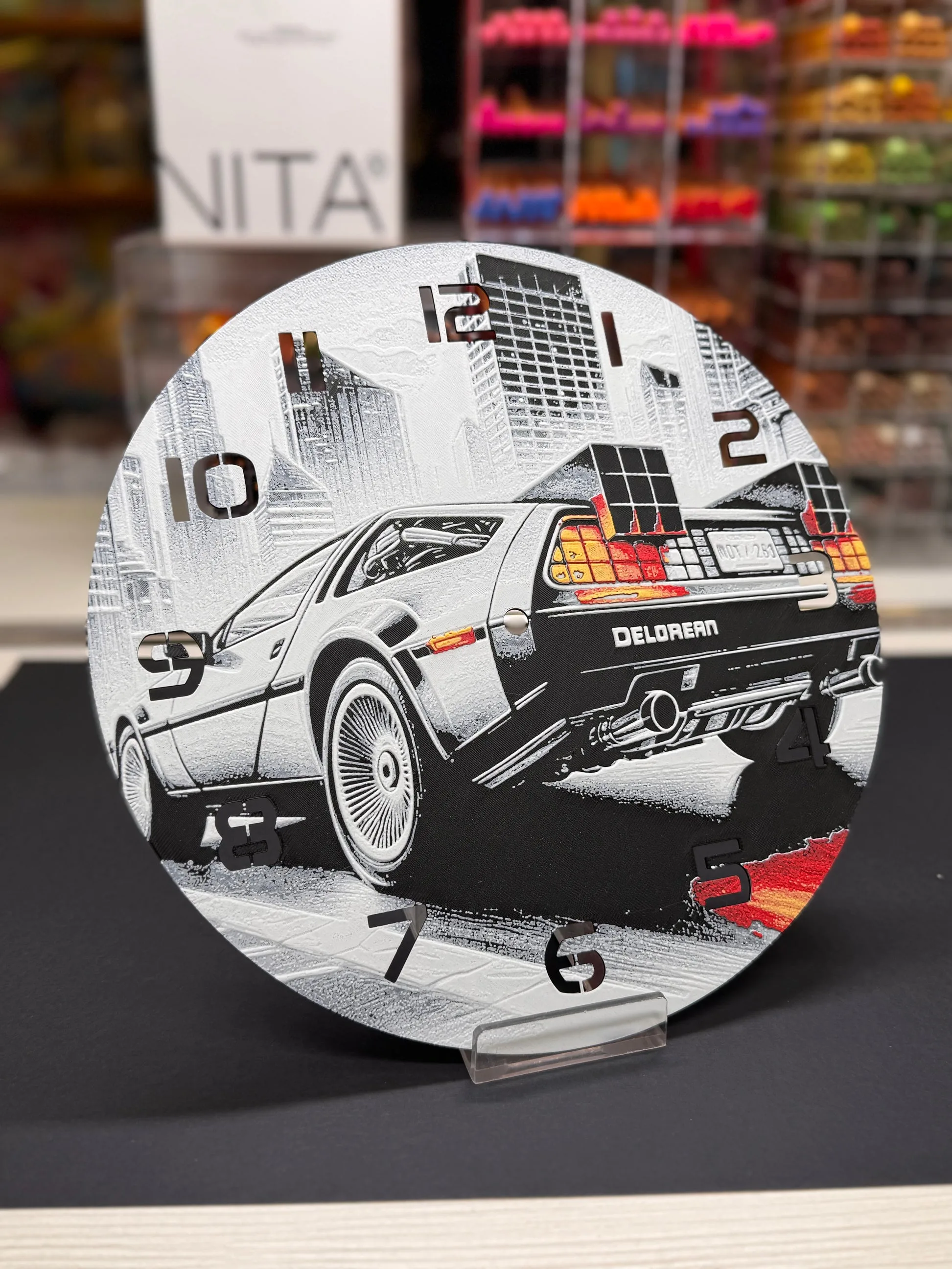 Orologio da parete DeLorean, Back to the Future — 3D DELIXGO STUDIO