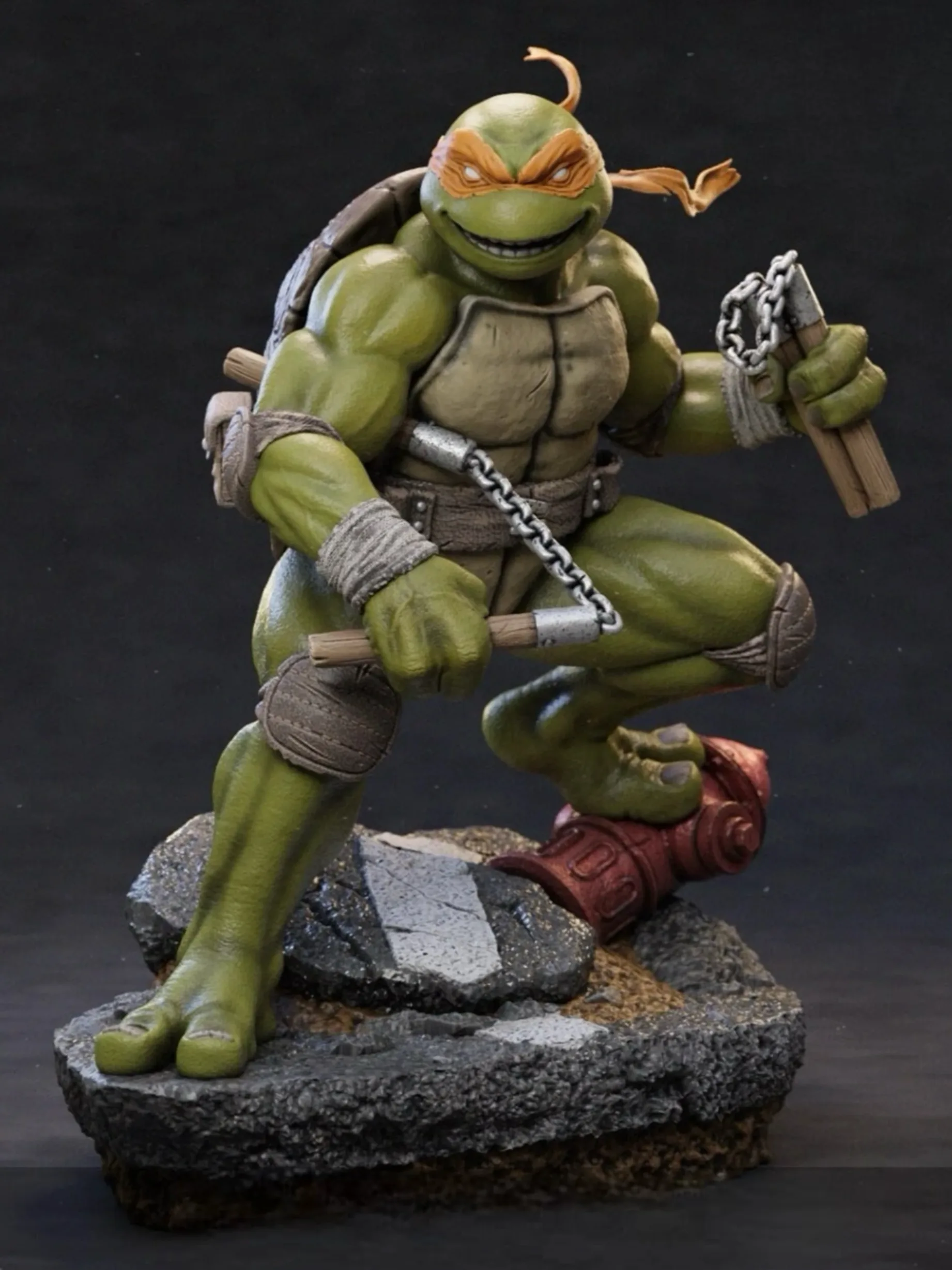 Action Figure Michelangelo, Tartarughe Ninja — 3D DELIXGO STUDIO