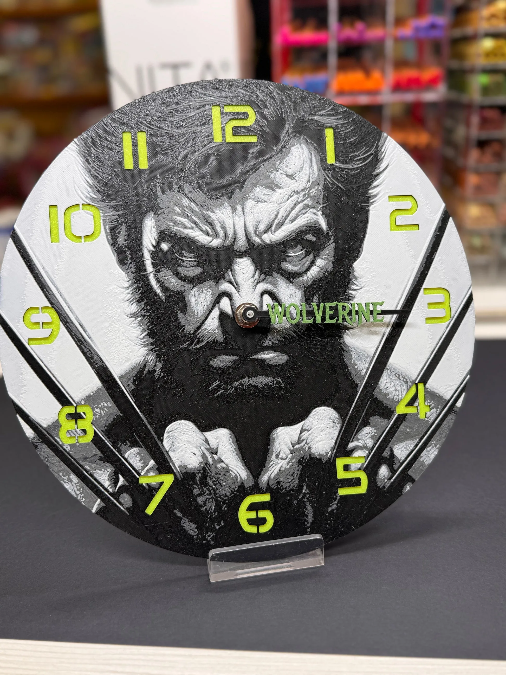 Orologio da parete Wolverine — 3D DELIXGO STUDIO