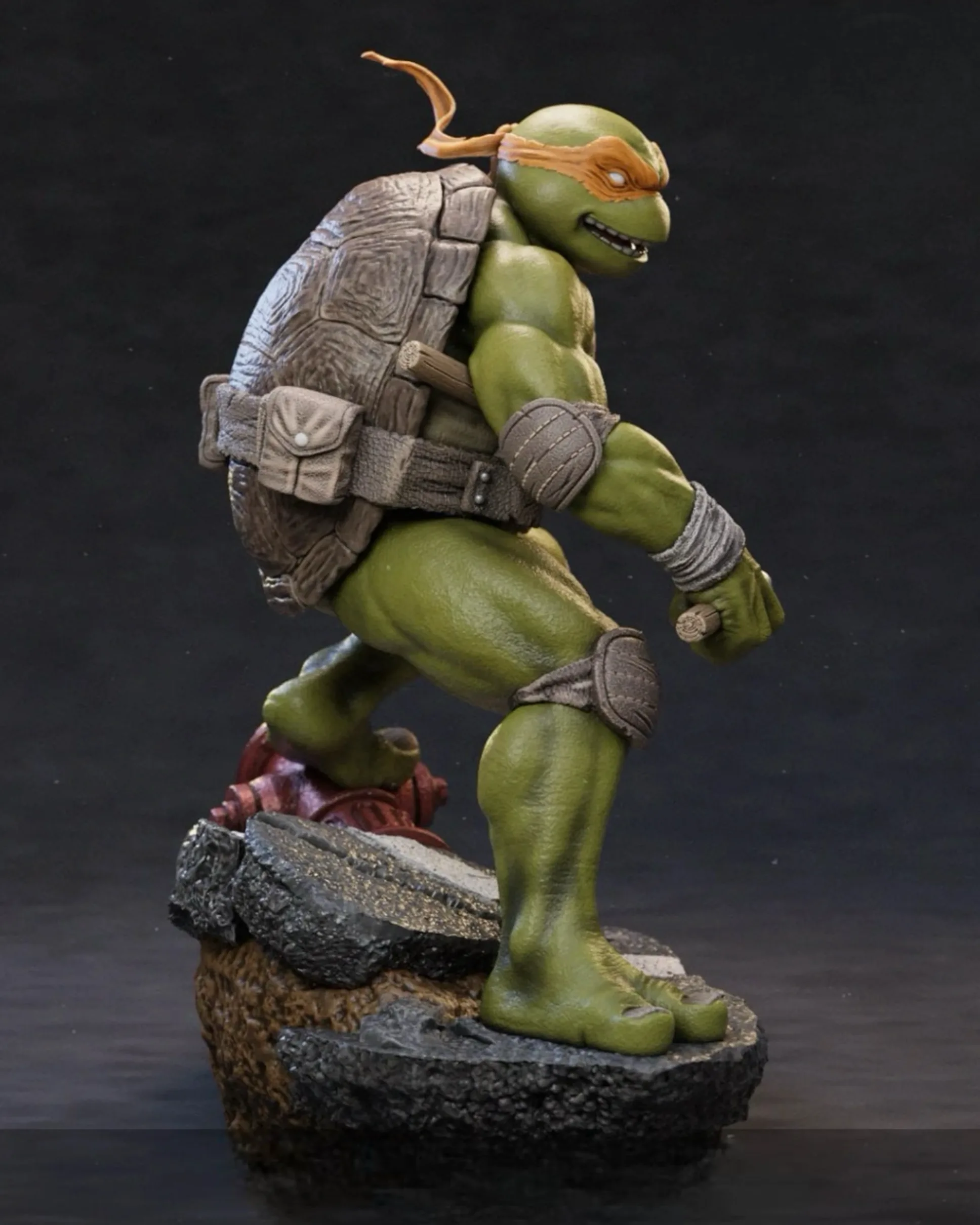 Action Figure Michelangelo — 3D DELIXGO STUDIO, dettaglio