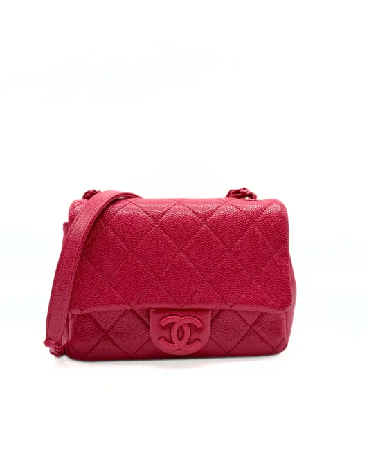 CHANEL Pink Caviar Quilted Incognito Mini Square Flap Bag — DelixGo Luxury Bags