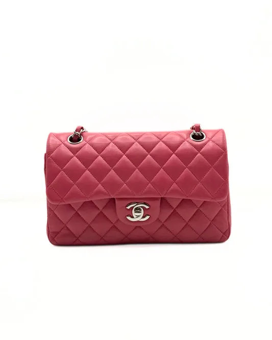 CHANEL Classic Small Double Flap Raspberry Pink — DelixGo Luxury Bags