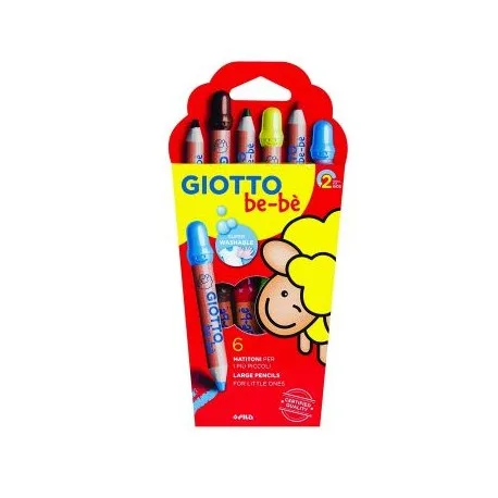 Colori Giotto Bebè Legno 6 Matitoni