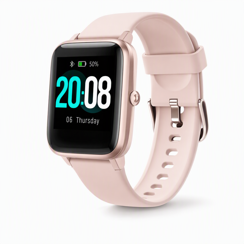 Smartwatch quadrante quadrato rosa
