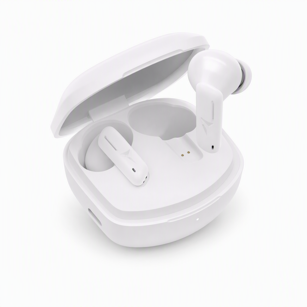 Auricolari senza filo con box di ricarica bianco