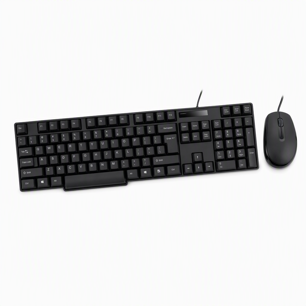 Kit tastiera e mouse USB con filo