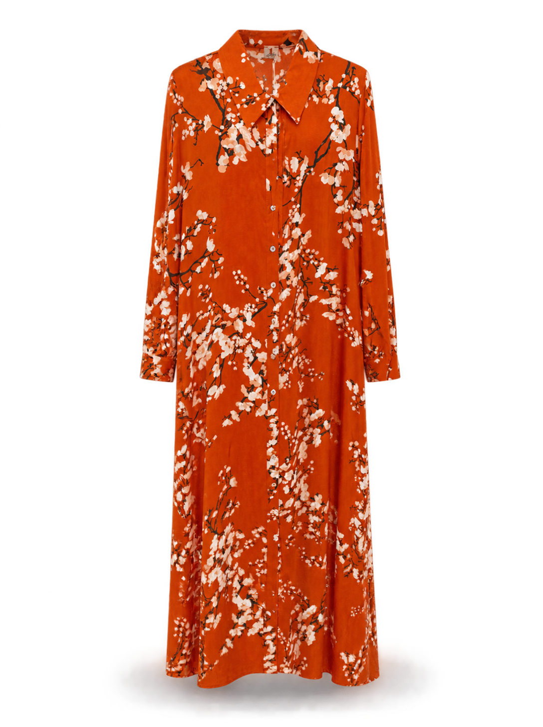 Abito arancio stampato